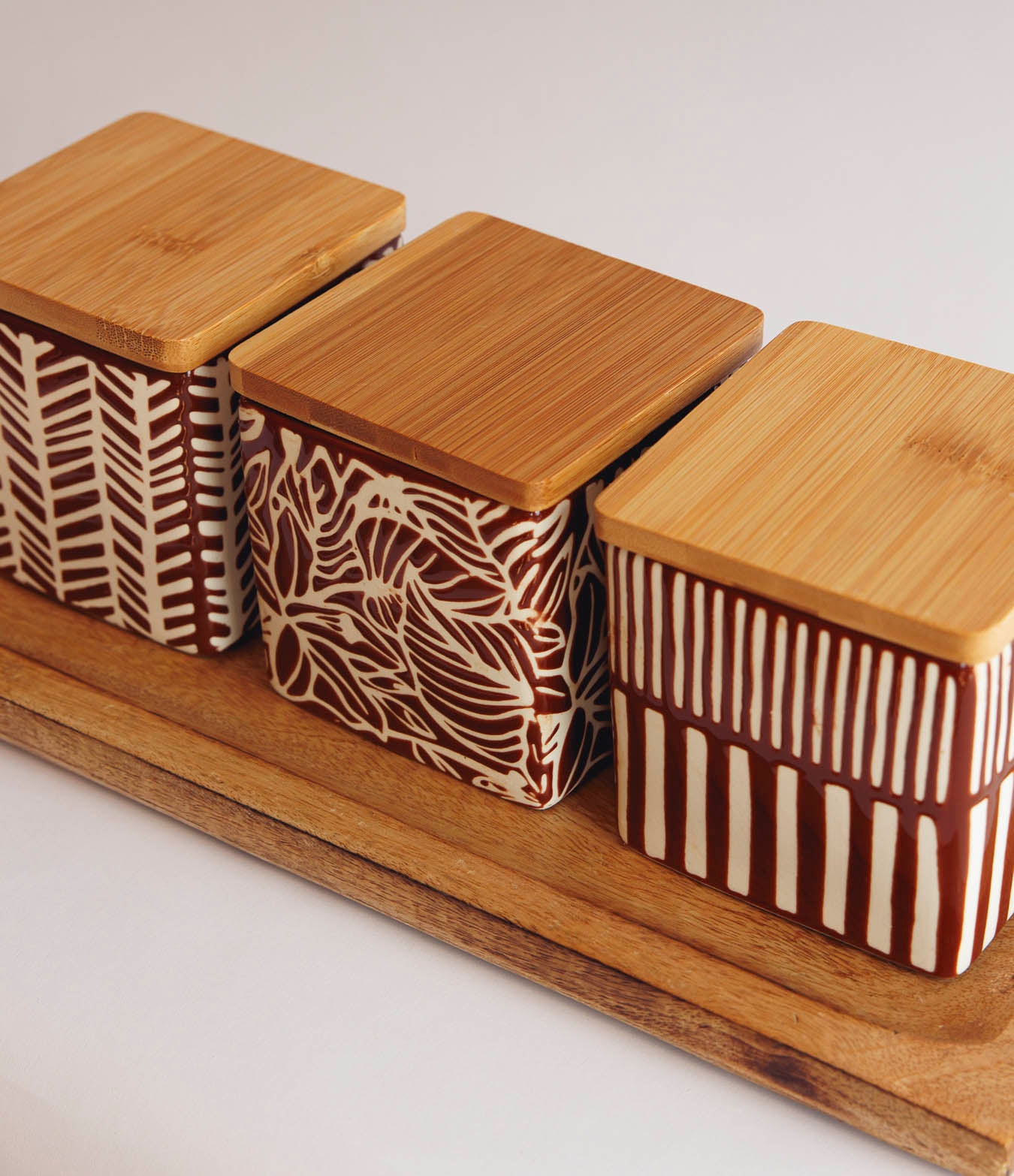 סט אחסון קרמיקה