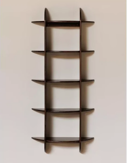 יחידת מדפים מעץ מנגו